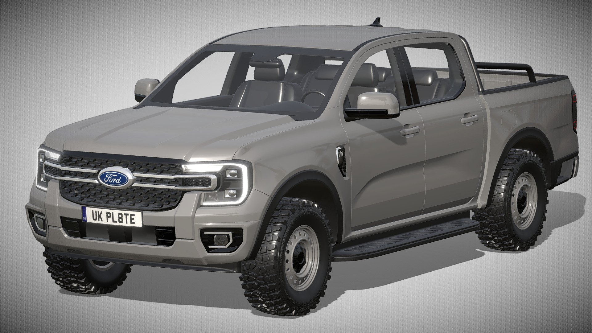 Ford Ranger XLT 2023 3d model