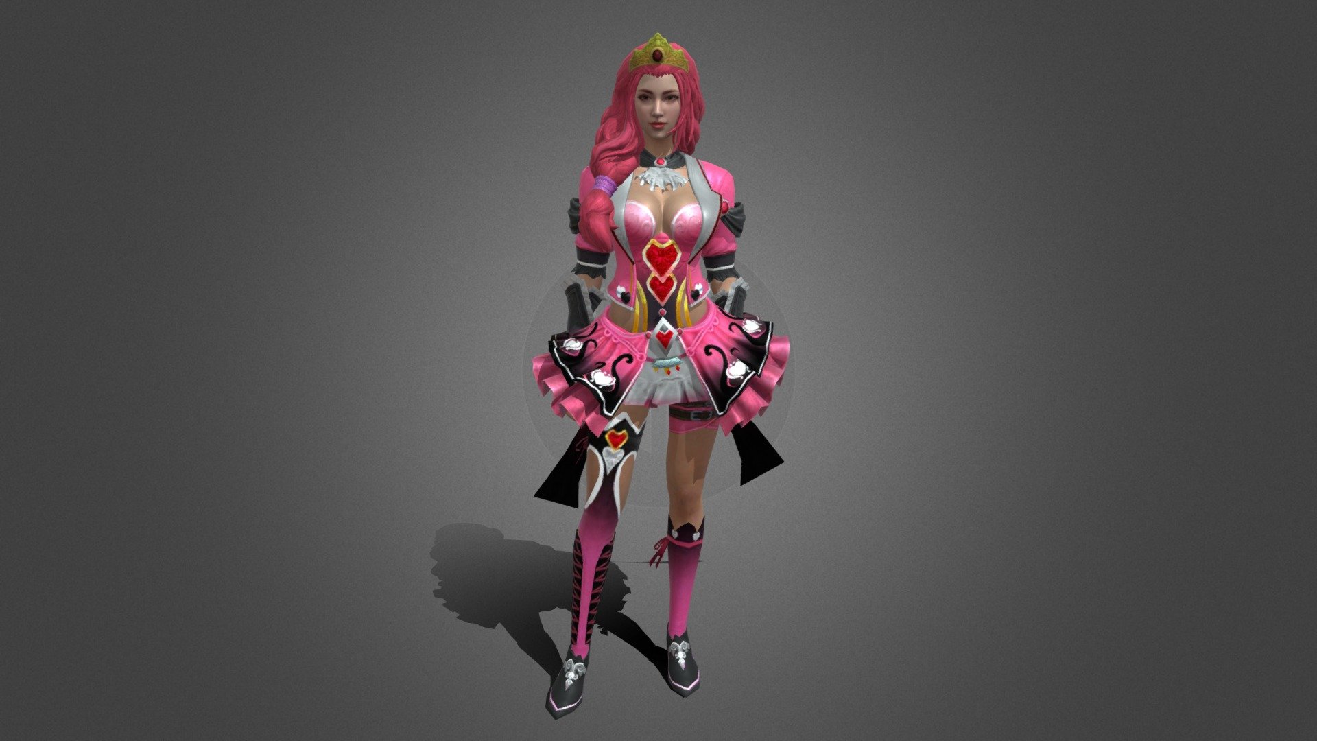 Princess Pink Bundle_Free Fire 3d model