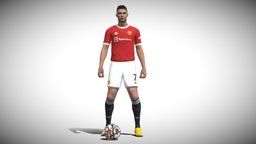 3D Rigged Ronaldo MU