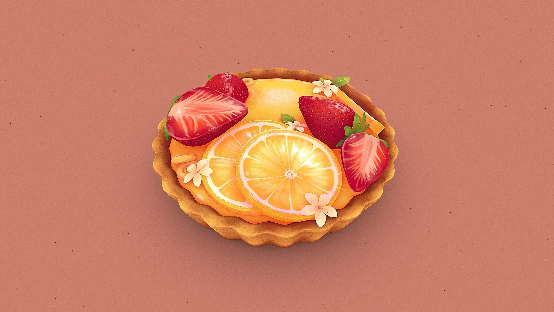 Lemon Pie ! 3d model