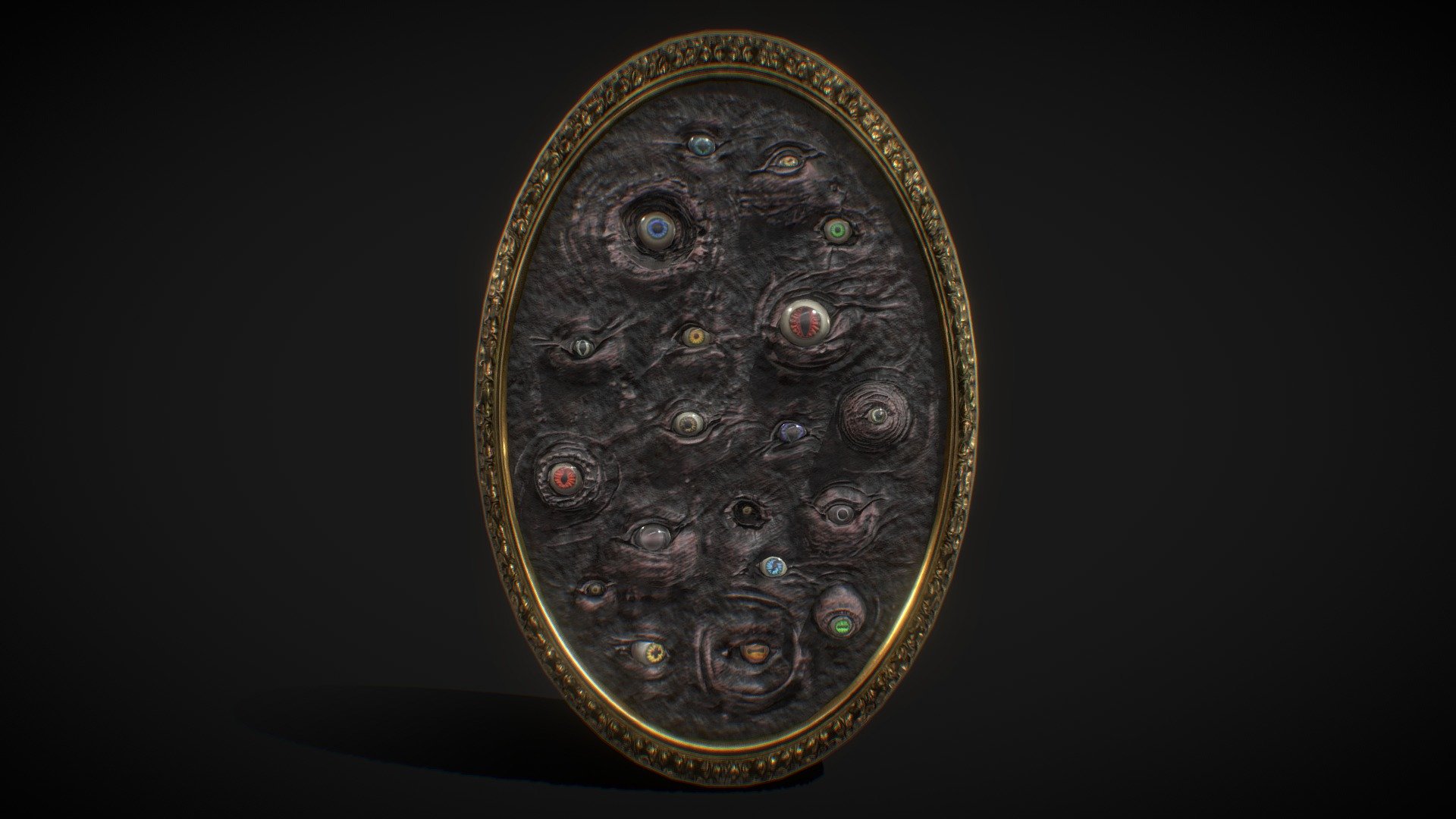 Horror Eyes Painting 3d model