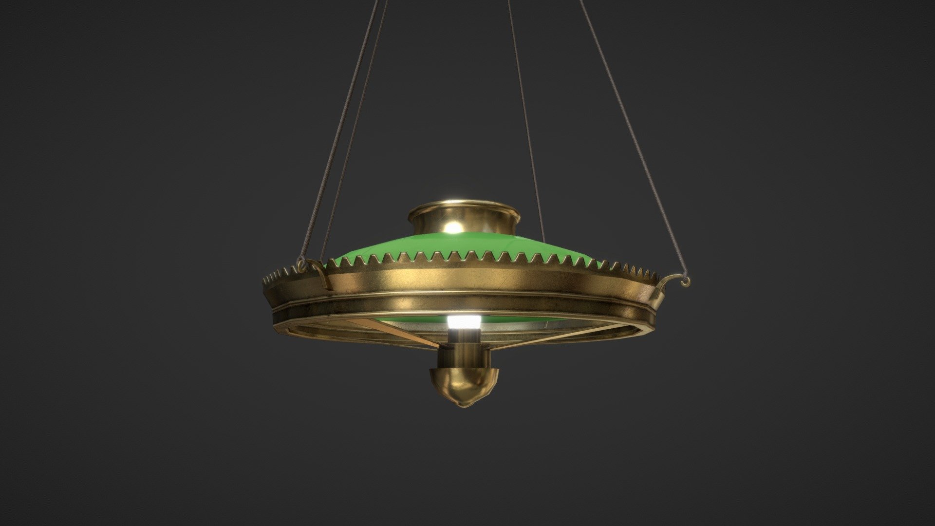 Billiard Table Lamp 3d model