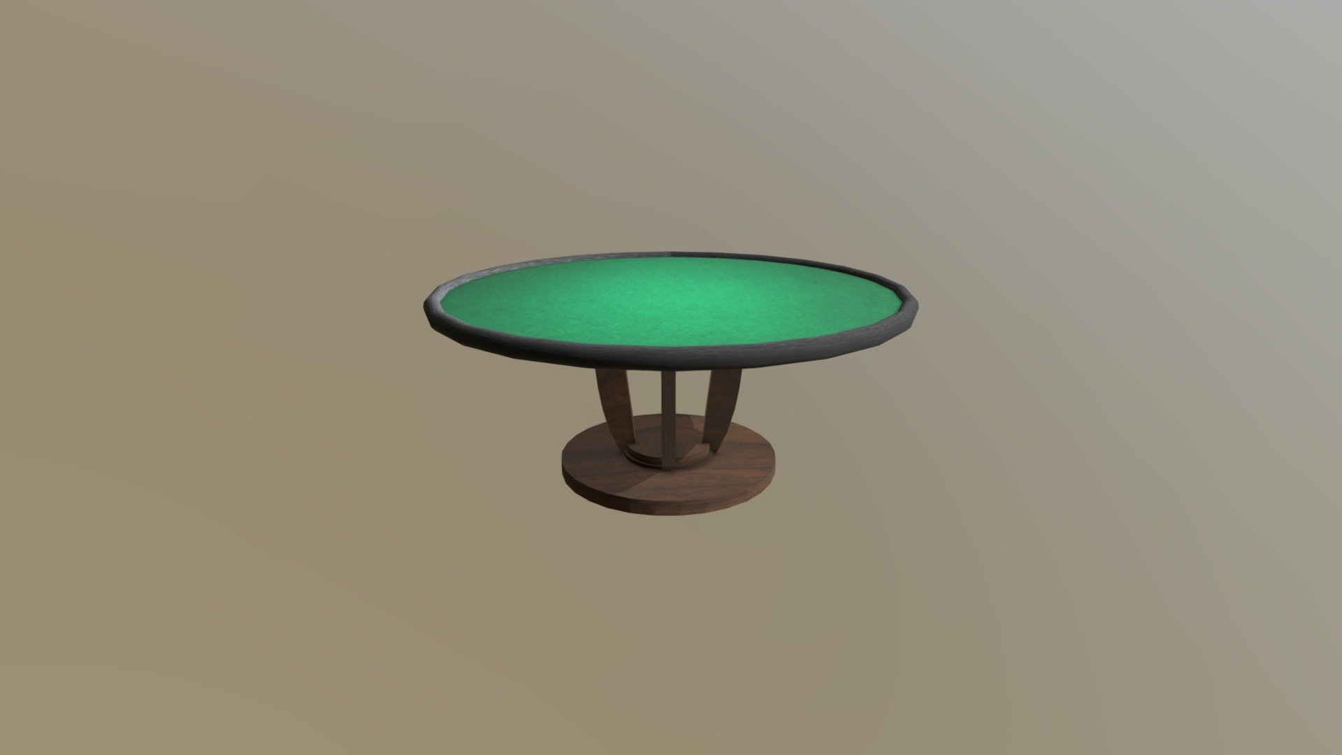 Poker Table 3d model