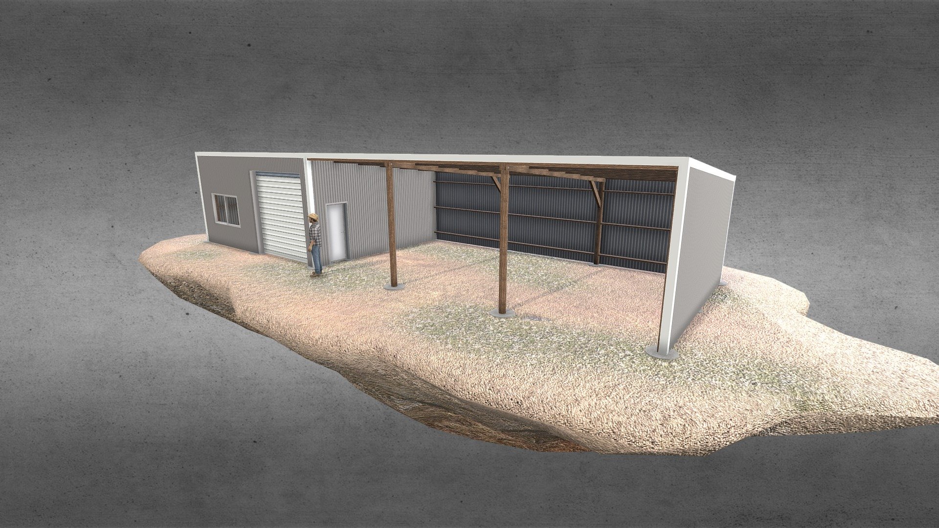 Standard Pole Shed 3d model