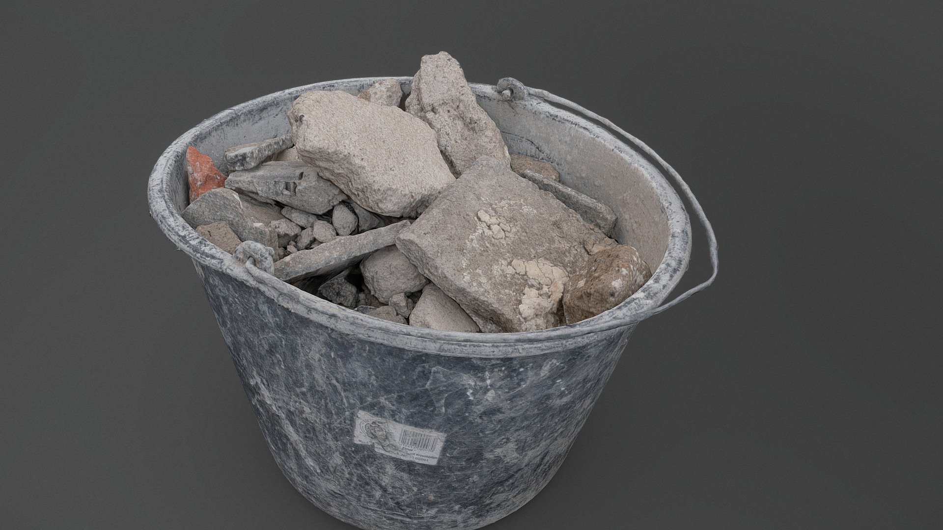 Rubble bucket 3d model