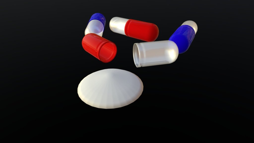 Pill Capsule 3d model