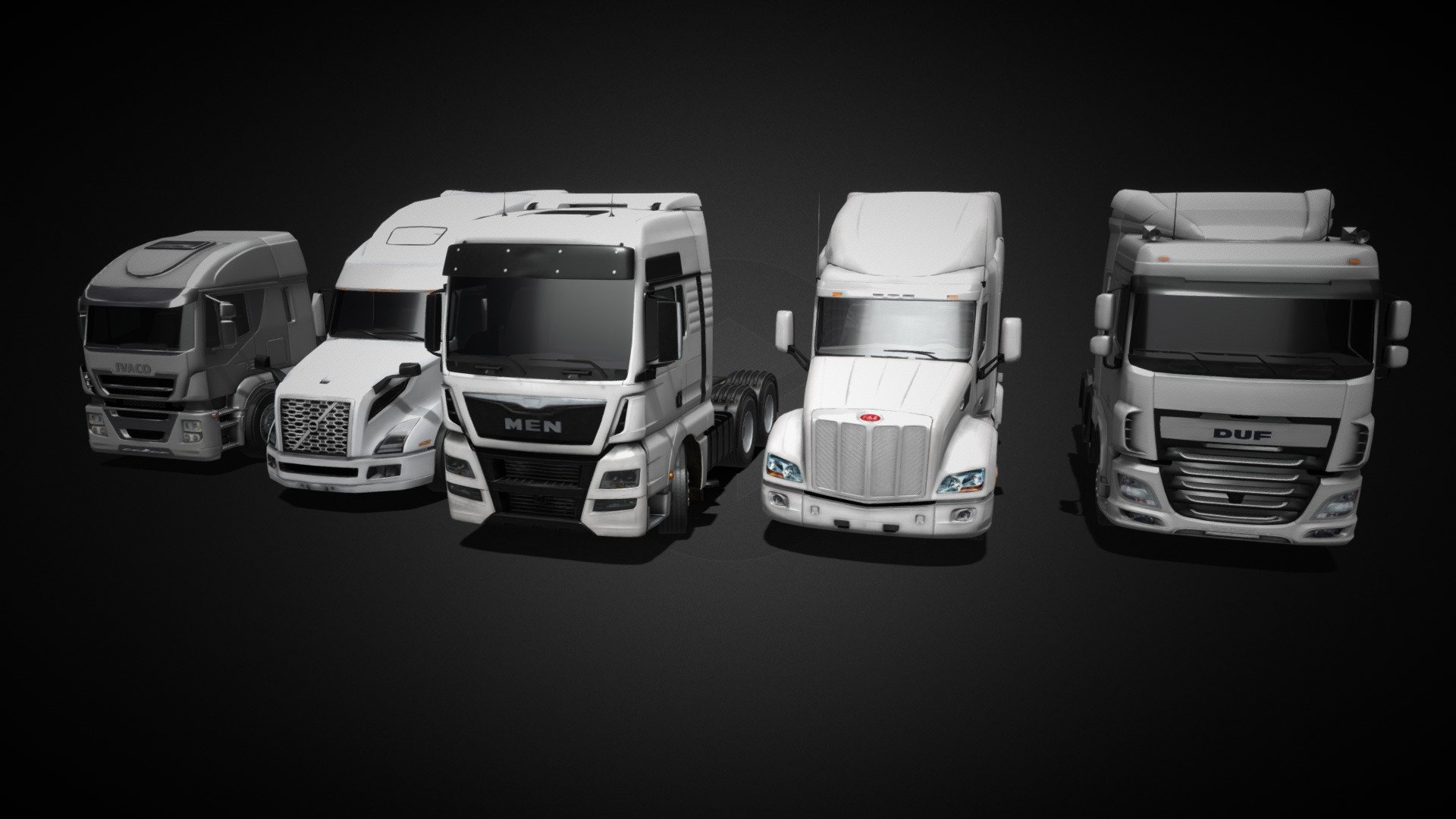 Trucks 3d model