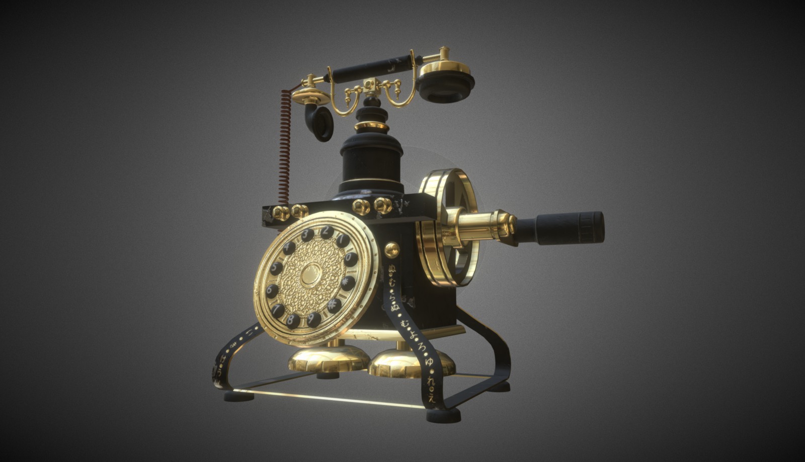 Old Victorian Phone 3d model