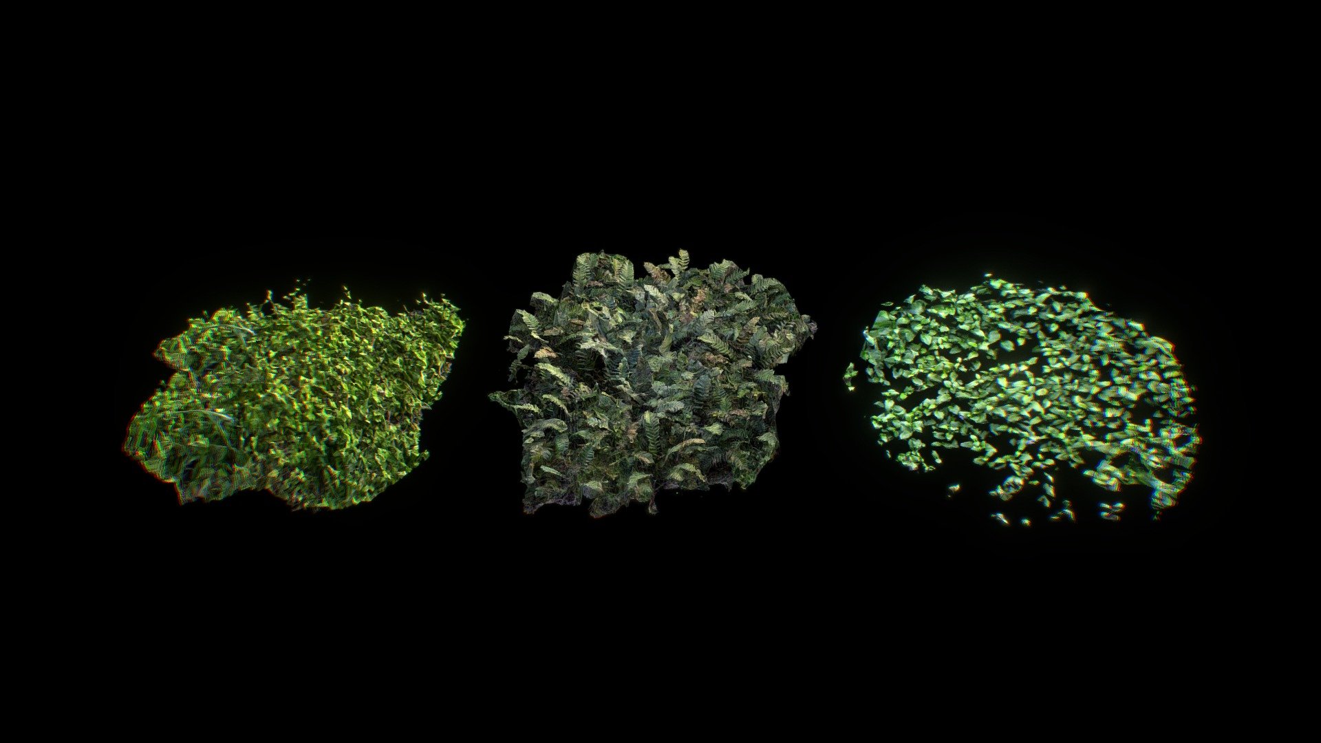 Bunch-O-Plants (.Blend Photoscans) 3d model