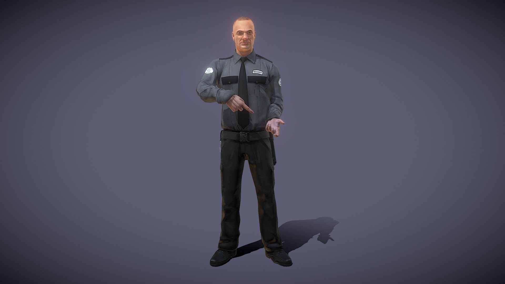 Security Guard 1 3d model