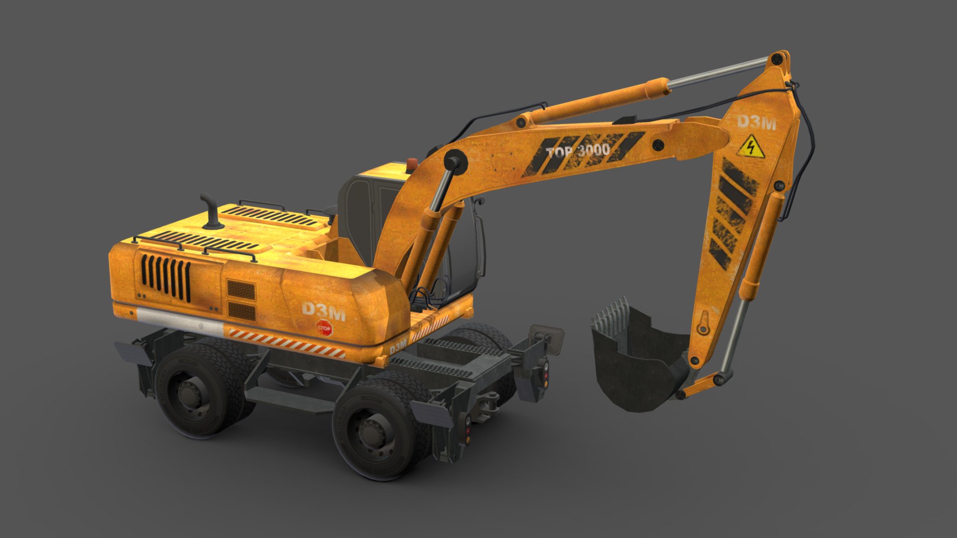 Excavator truck 3d model