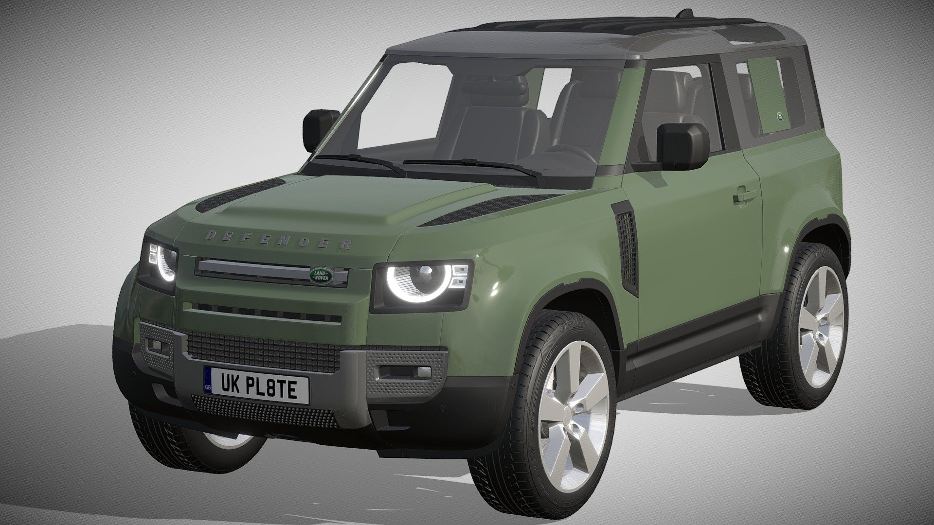 Land Rover Defender 90 2020 3d model