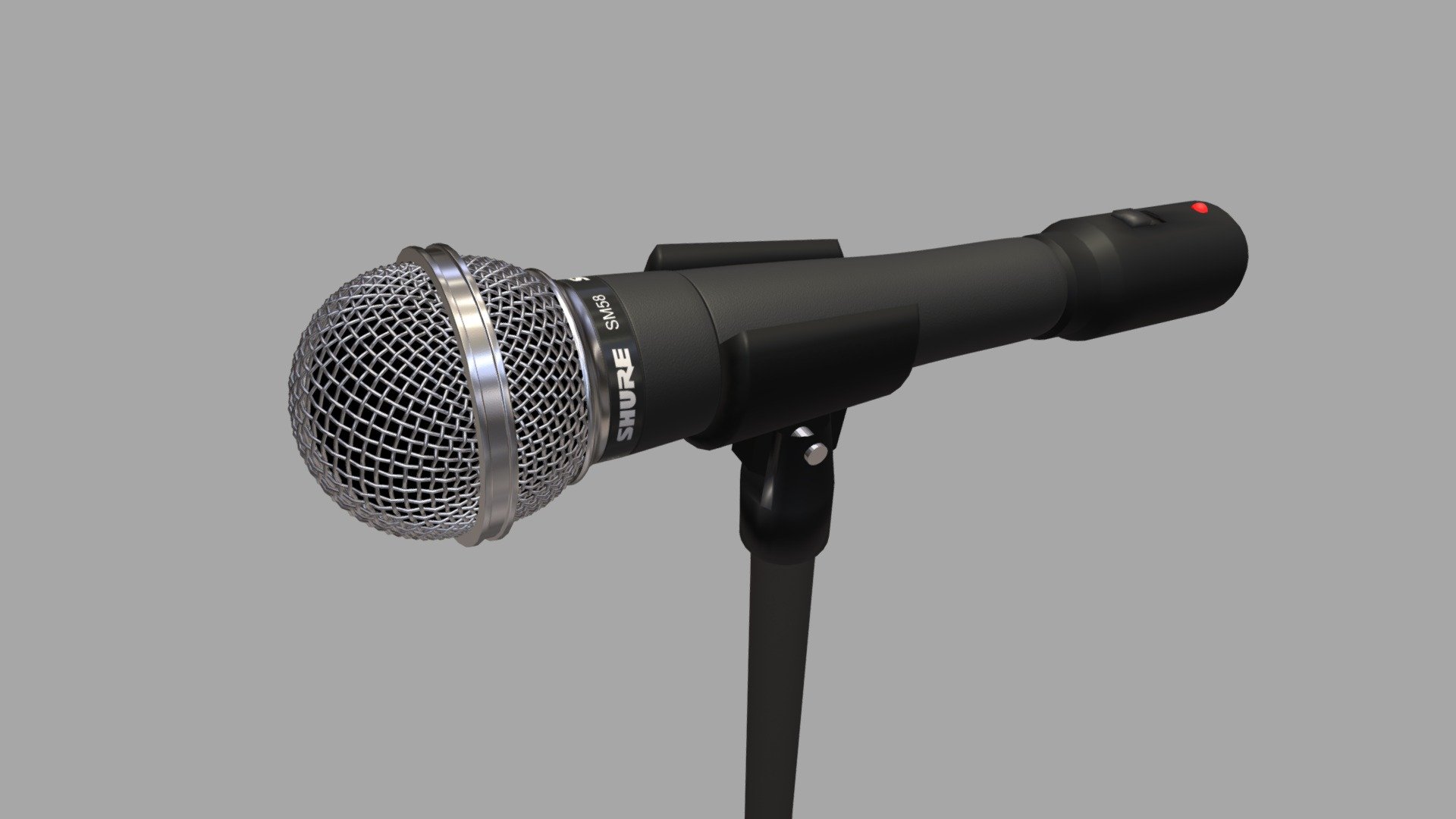 SM58 MICROPHONE 3d model