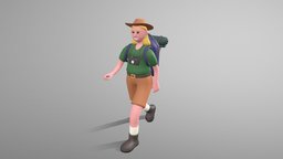 Stylized Girl Tourist