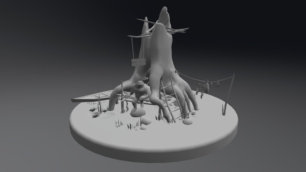 Kris Frog Hut 3d model