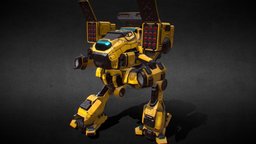 Battle Mech v1 yellow