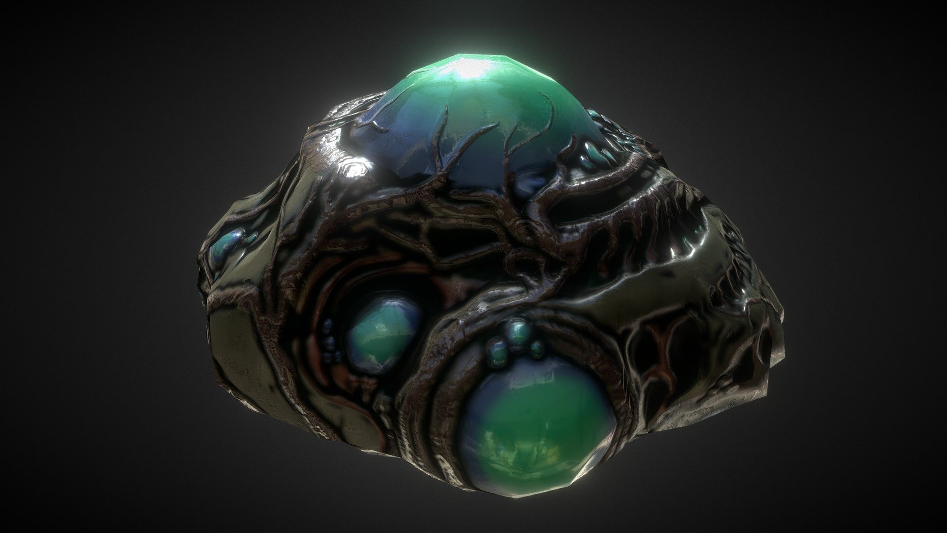 Alien Egg Sacs 3d model