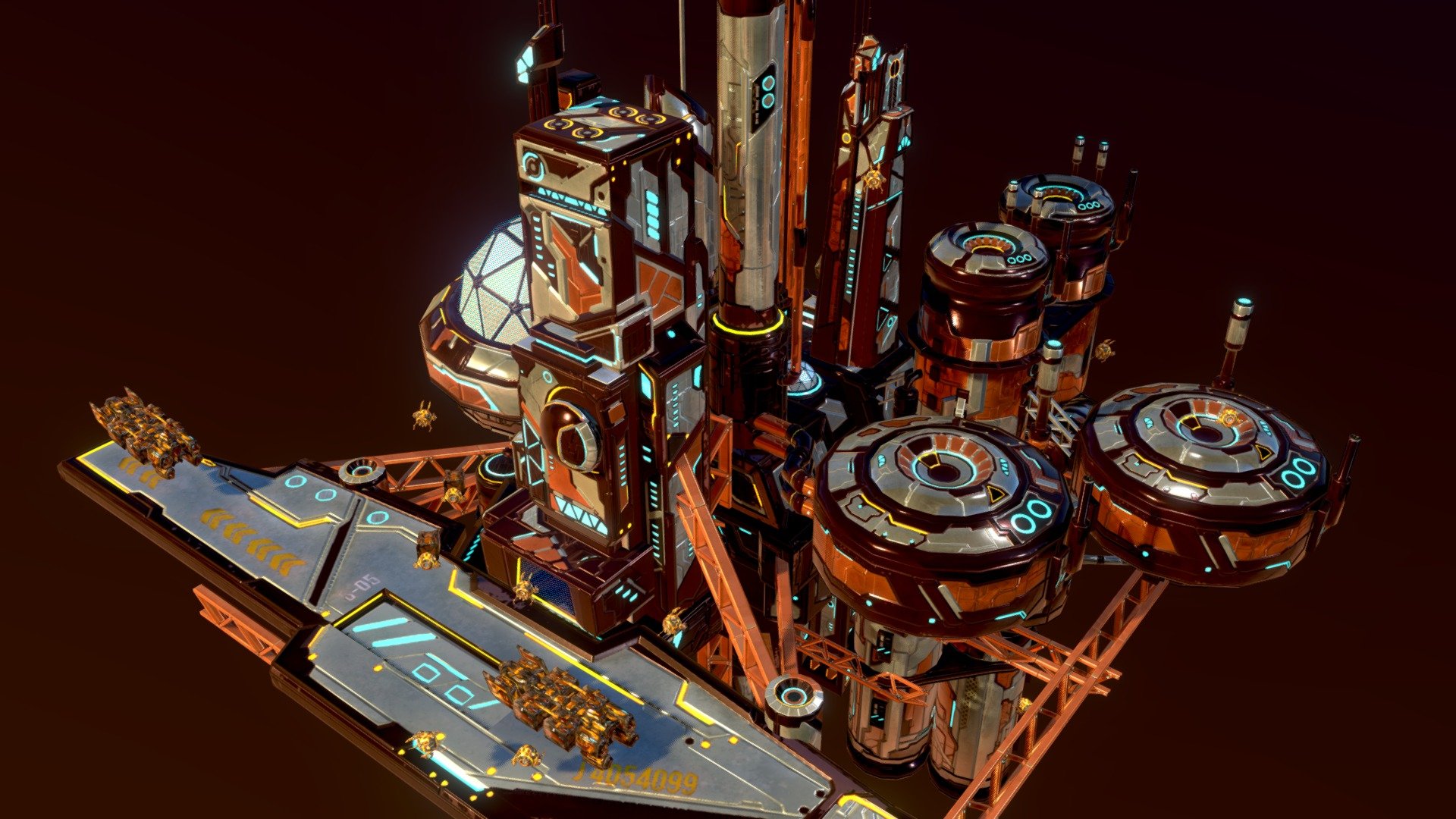 Refinery 3d model