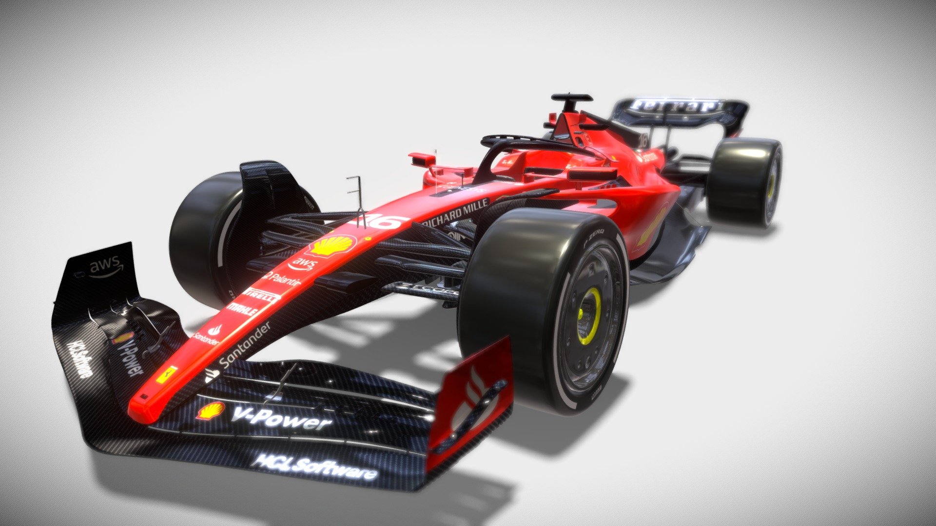 F1 Ferrari SF-23 3d model