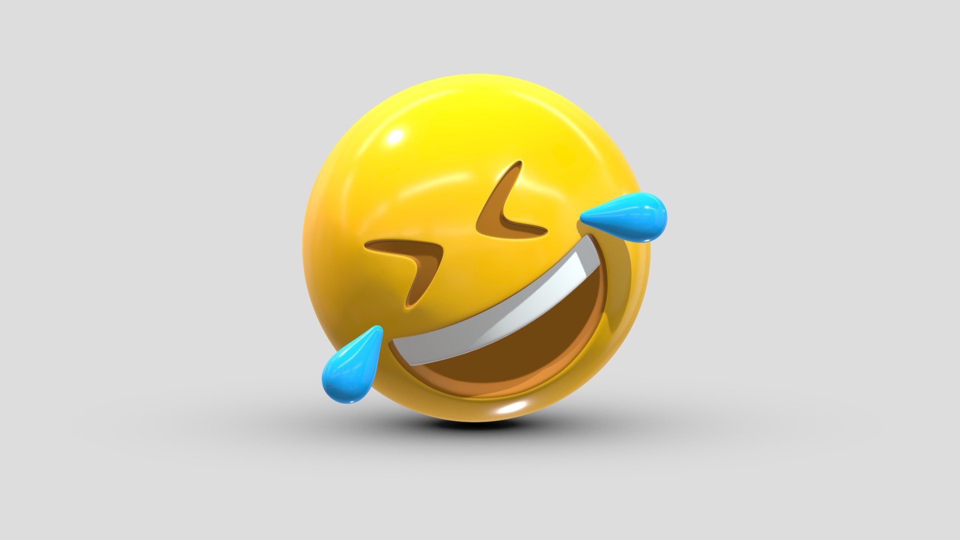 Apple Rolling on the Floor Laughing 3d model