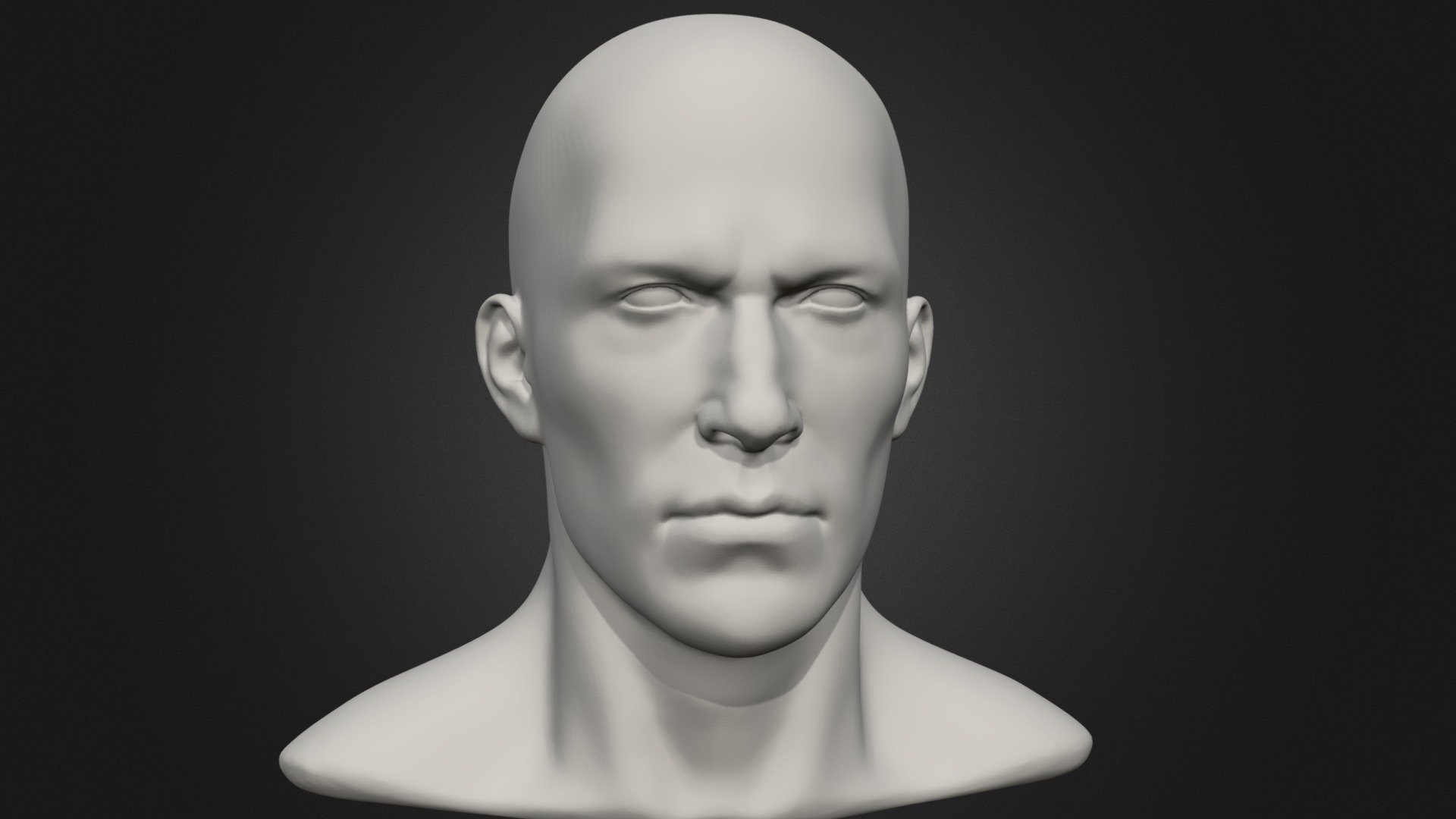 Male Head 3 3d model