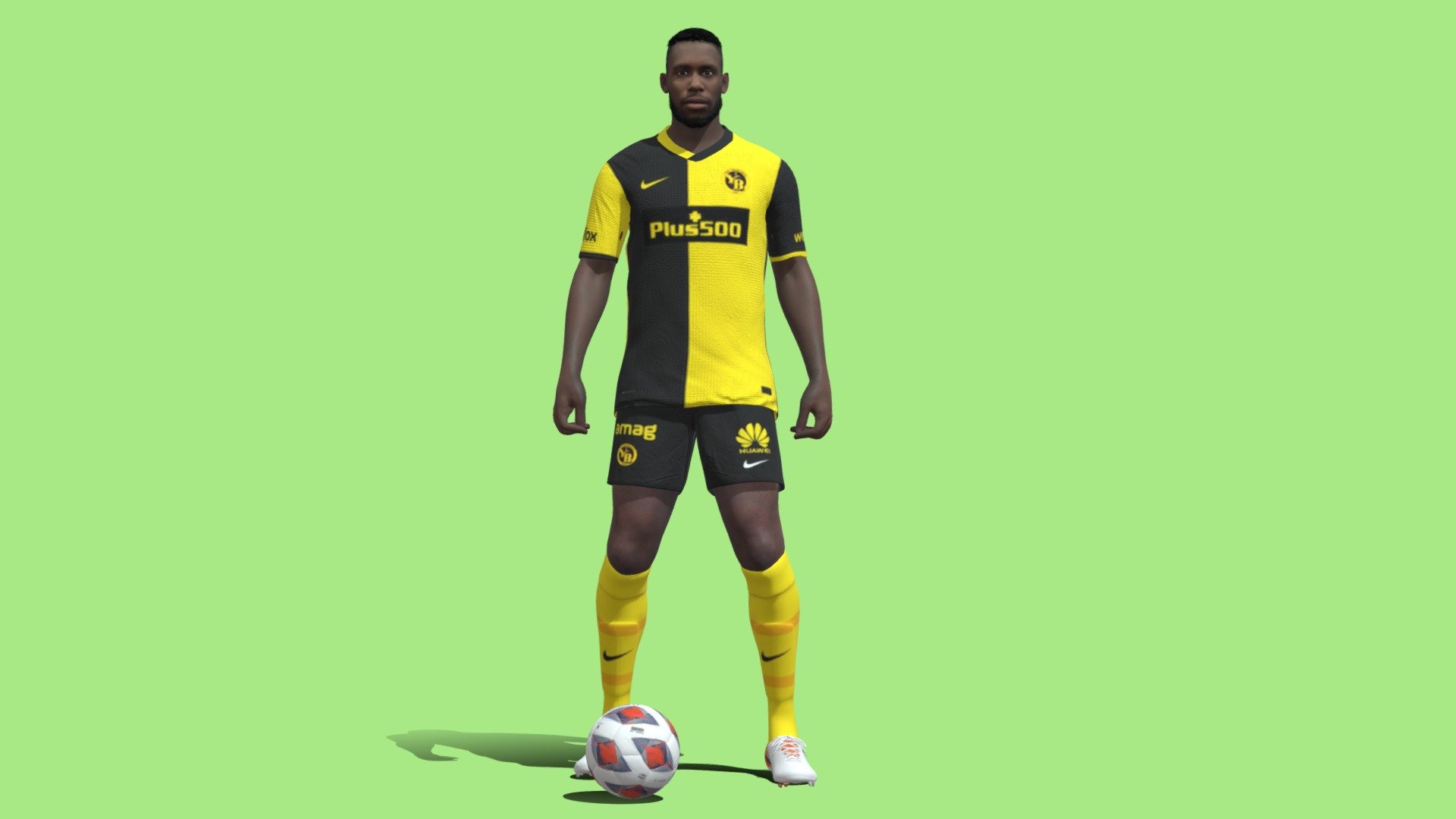 3D Rigged Theoson Siebatcheu Young Boys 3d model