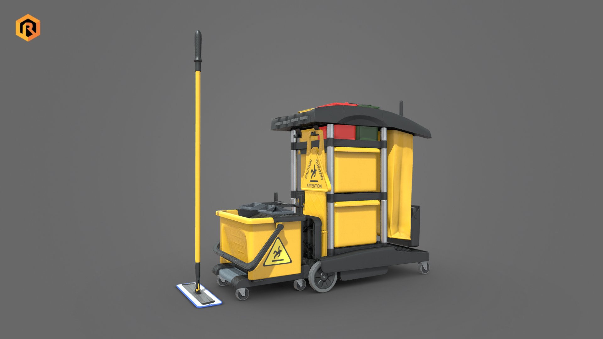 Cleaning Cart 3d model