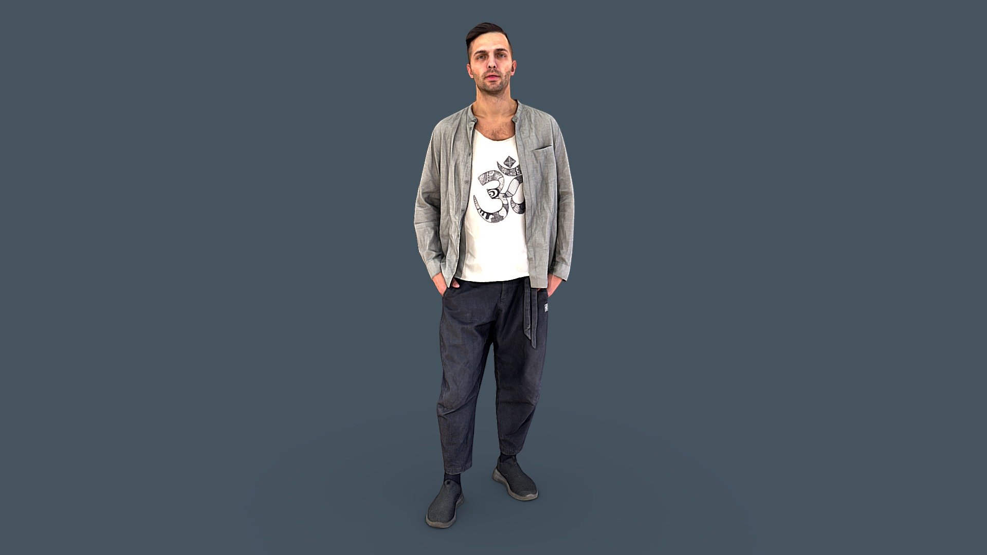 Guy in Bakaru Pants 3d model