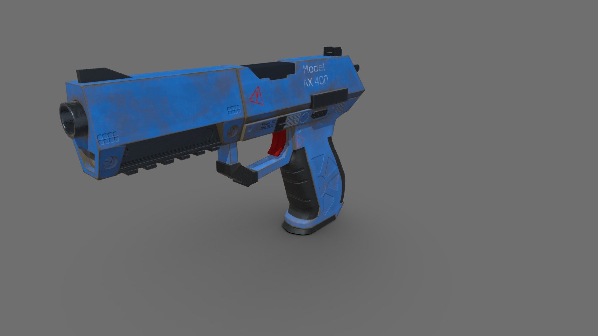 Sci-fi Gun 3d model