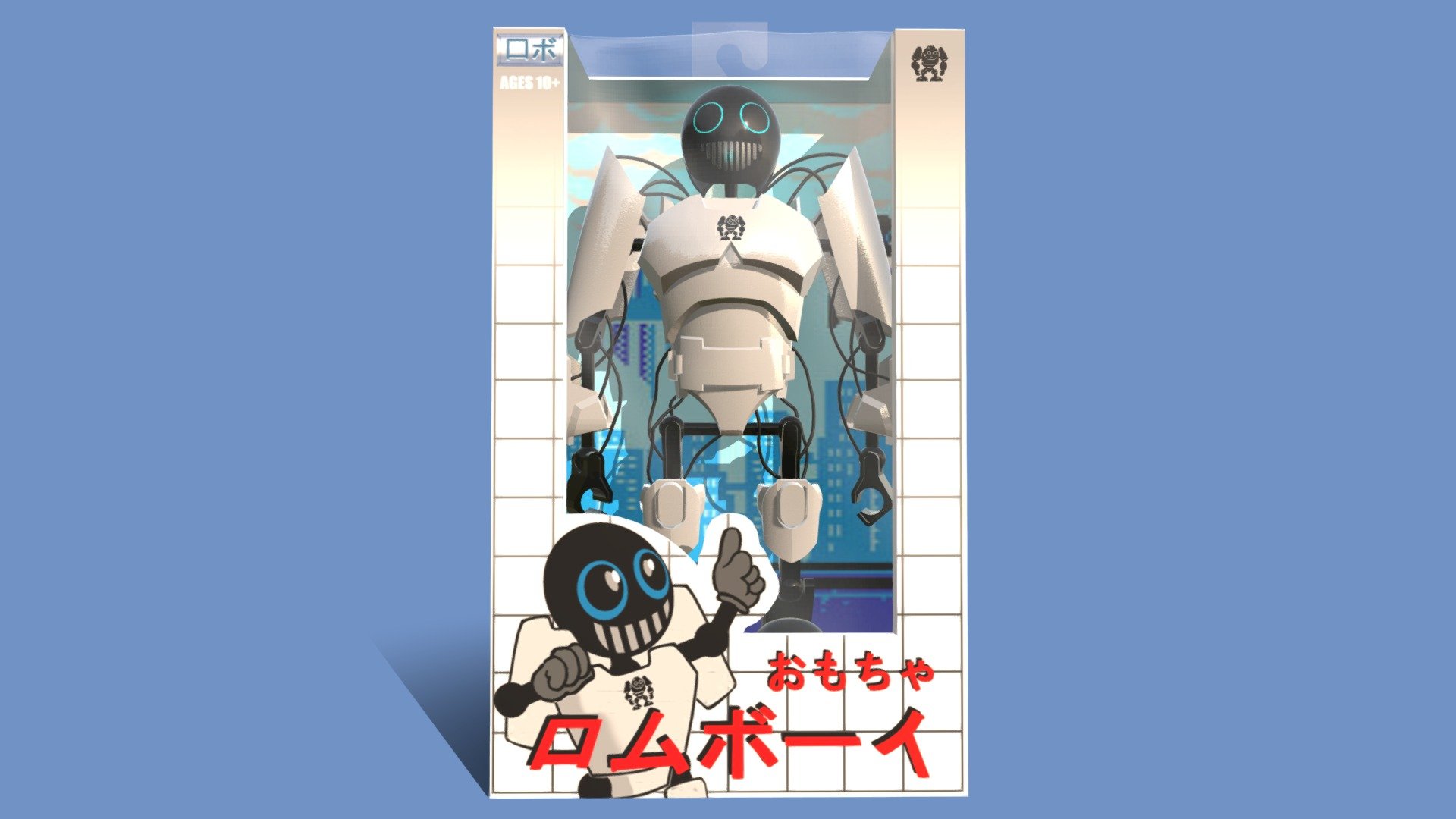 ROM BOY action figure 3d model