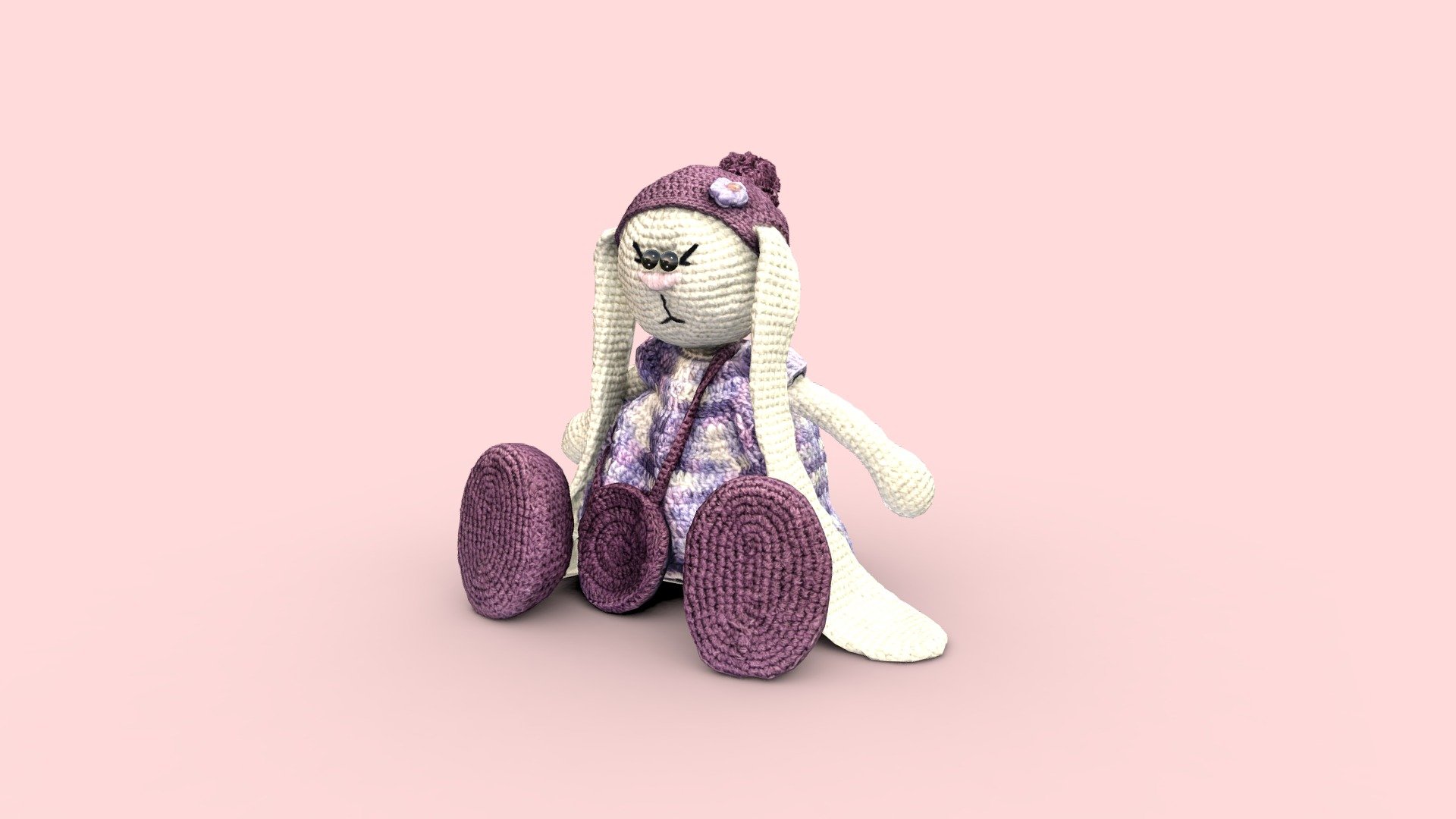 Bunny Soft Toy 3d model