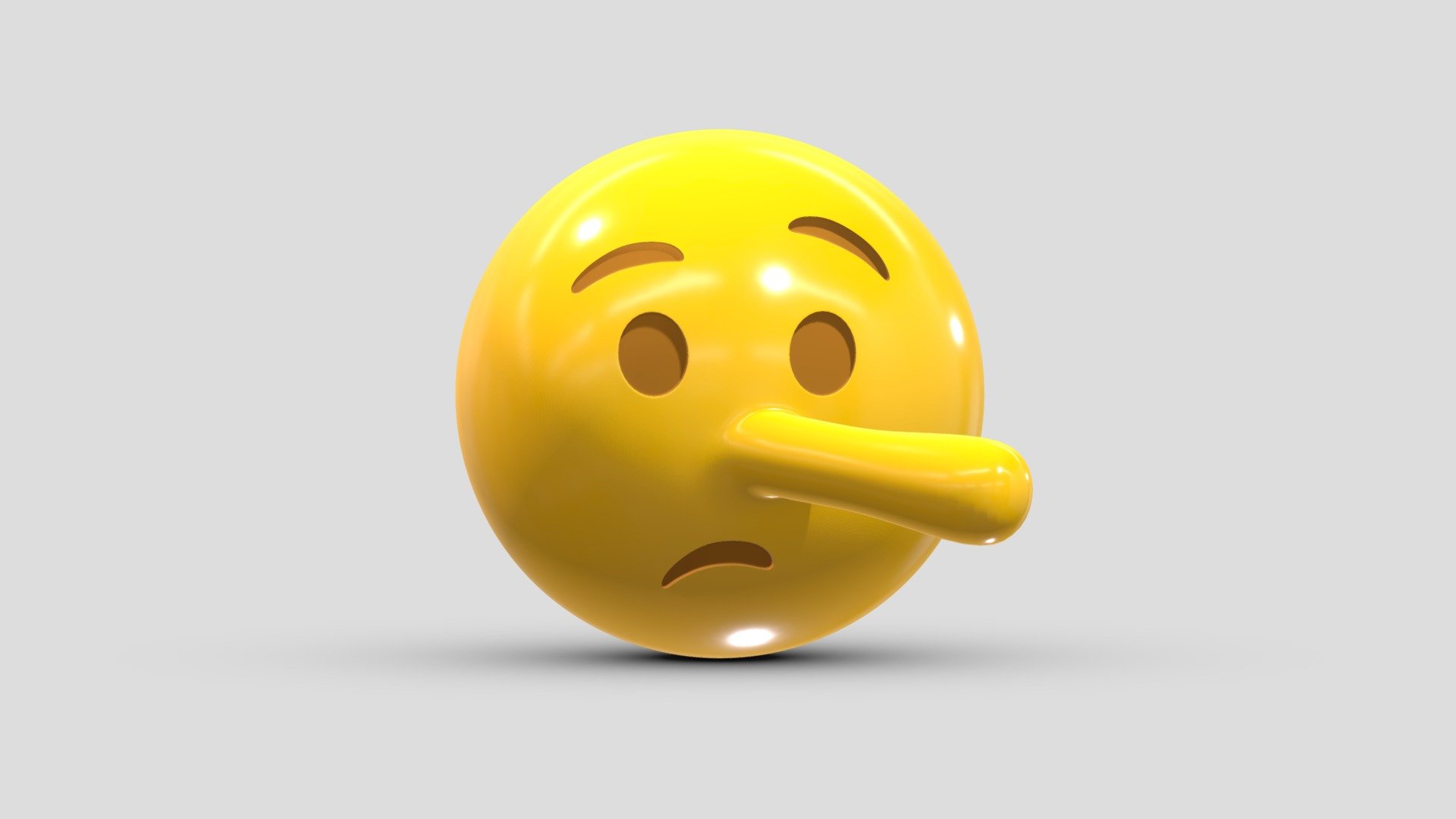 Apple Lying Face 3d model