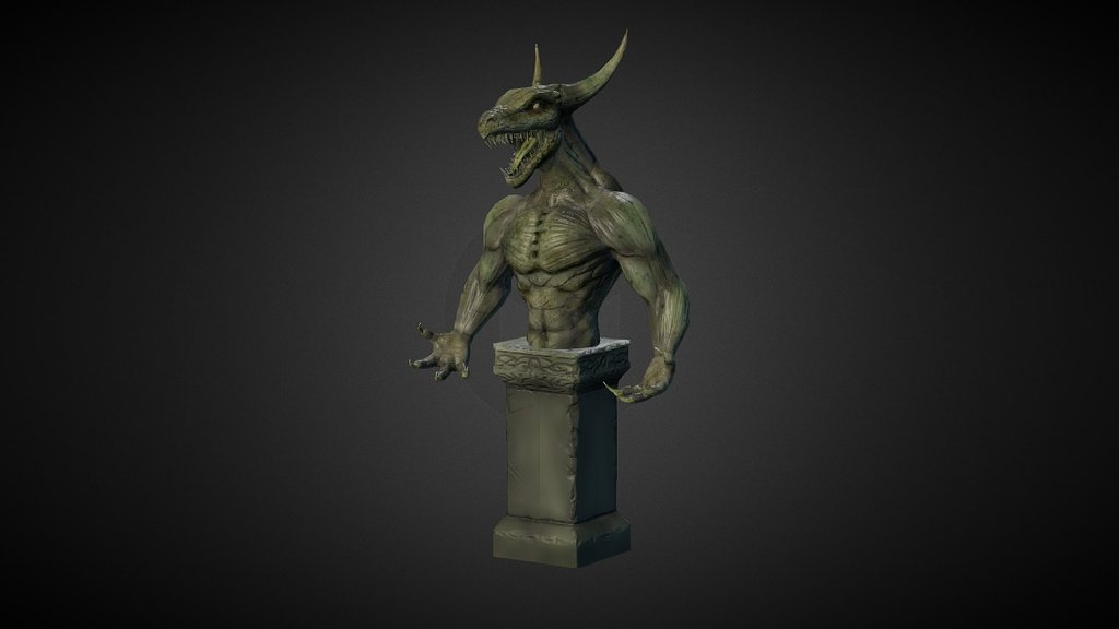 Raxus Statue 3d model