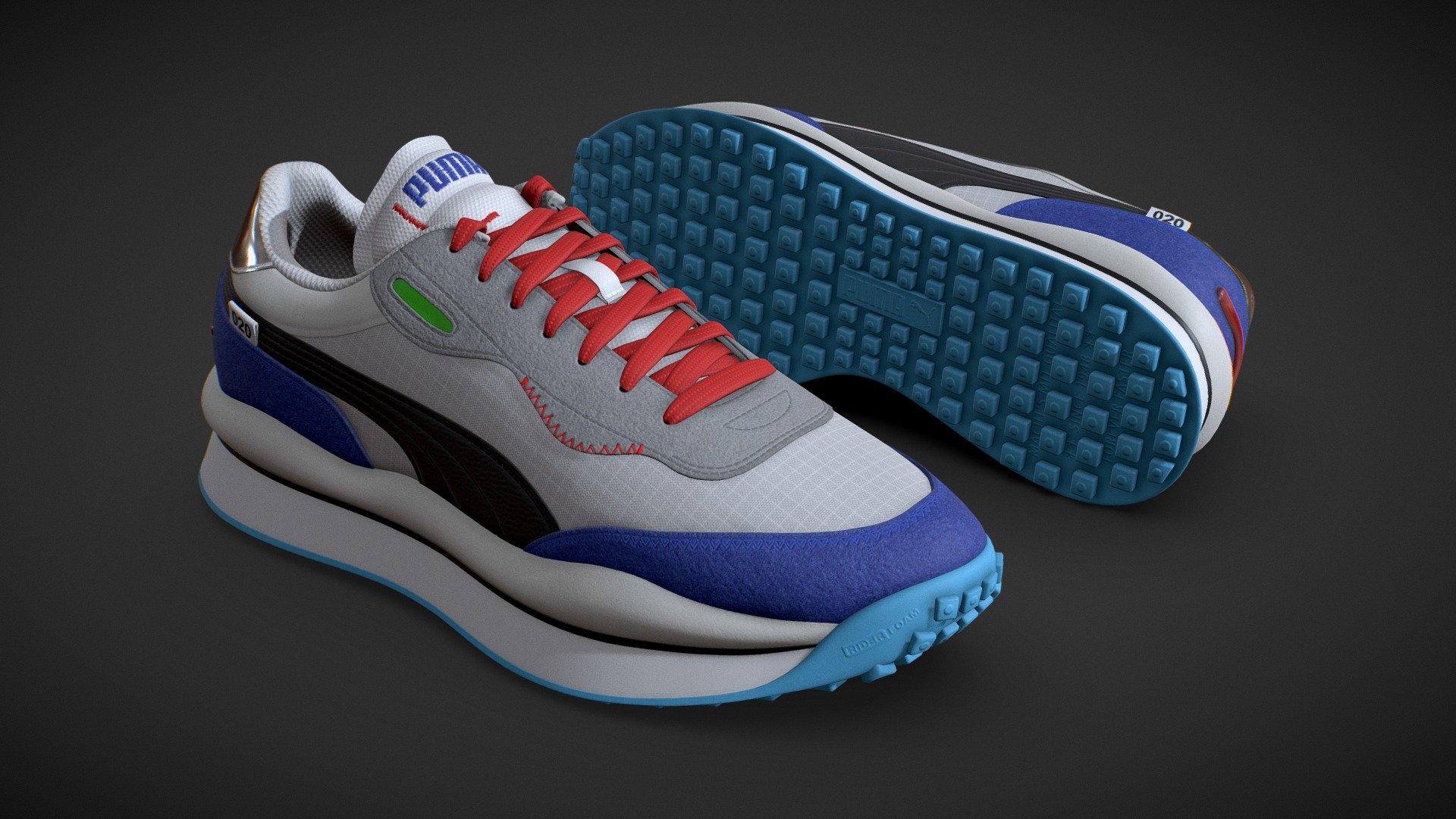 PUMA SNEAKERS BLUE 3d model