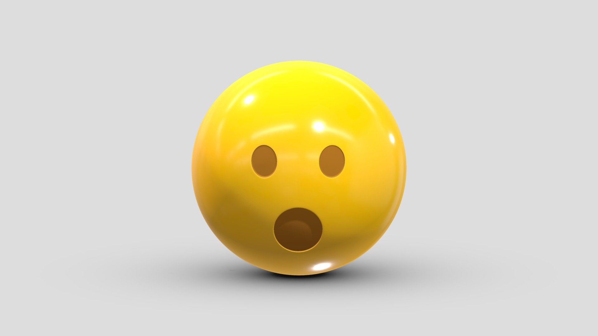 Apple Face With Open Mouth 3d model