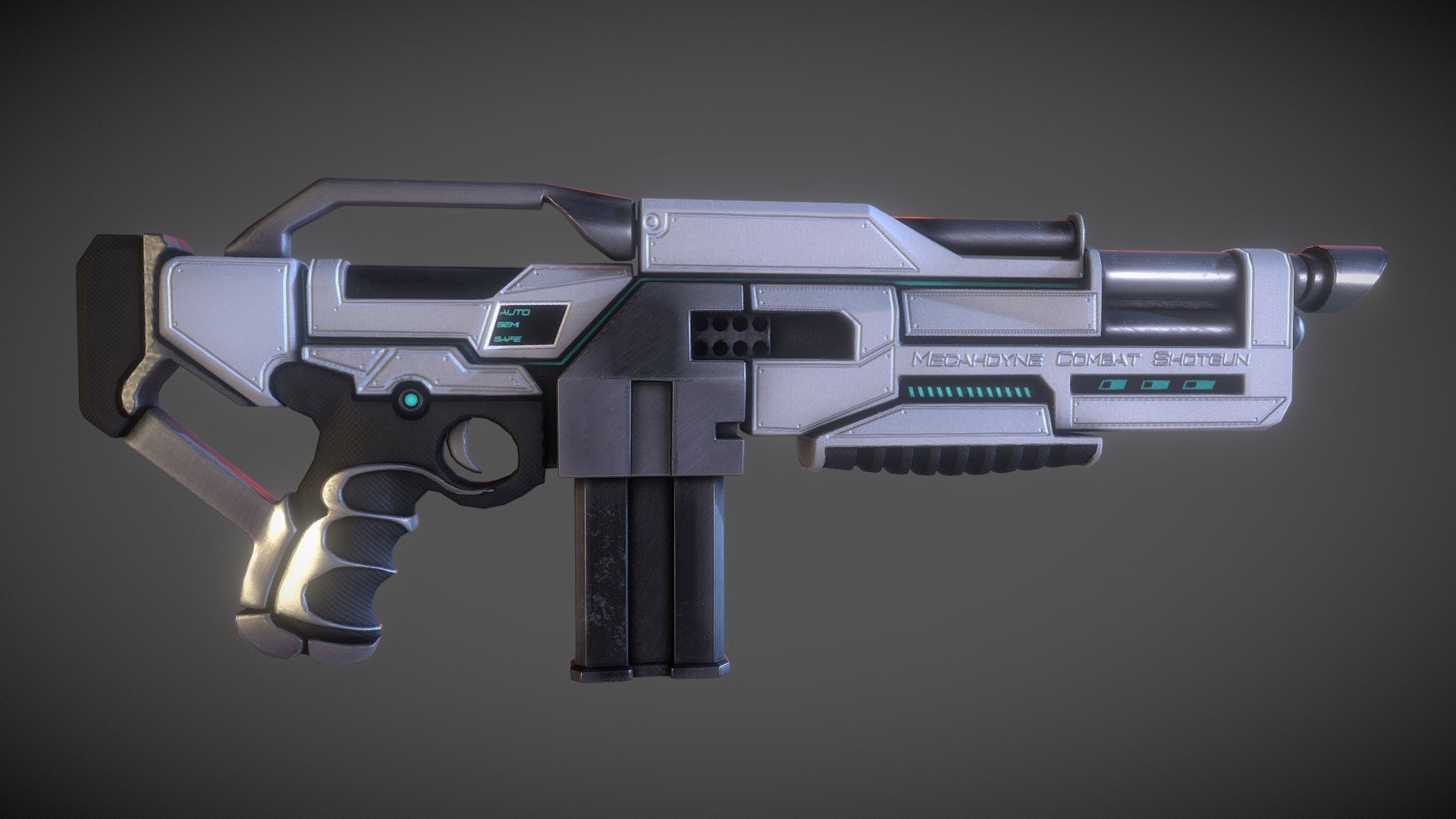 SciFi Combat shotgun 3d model