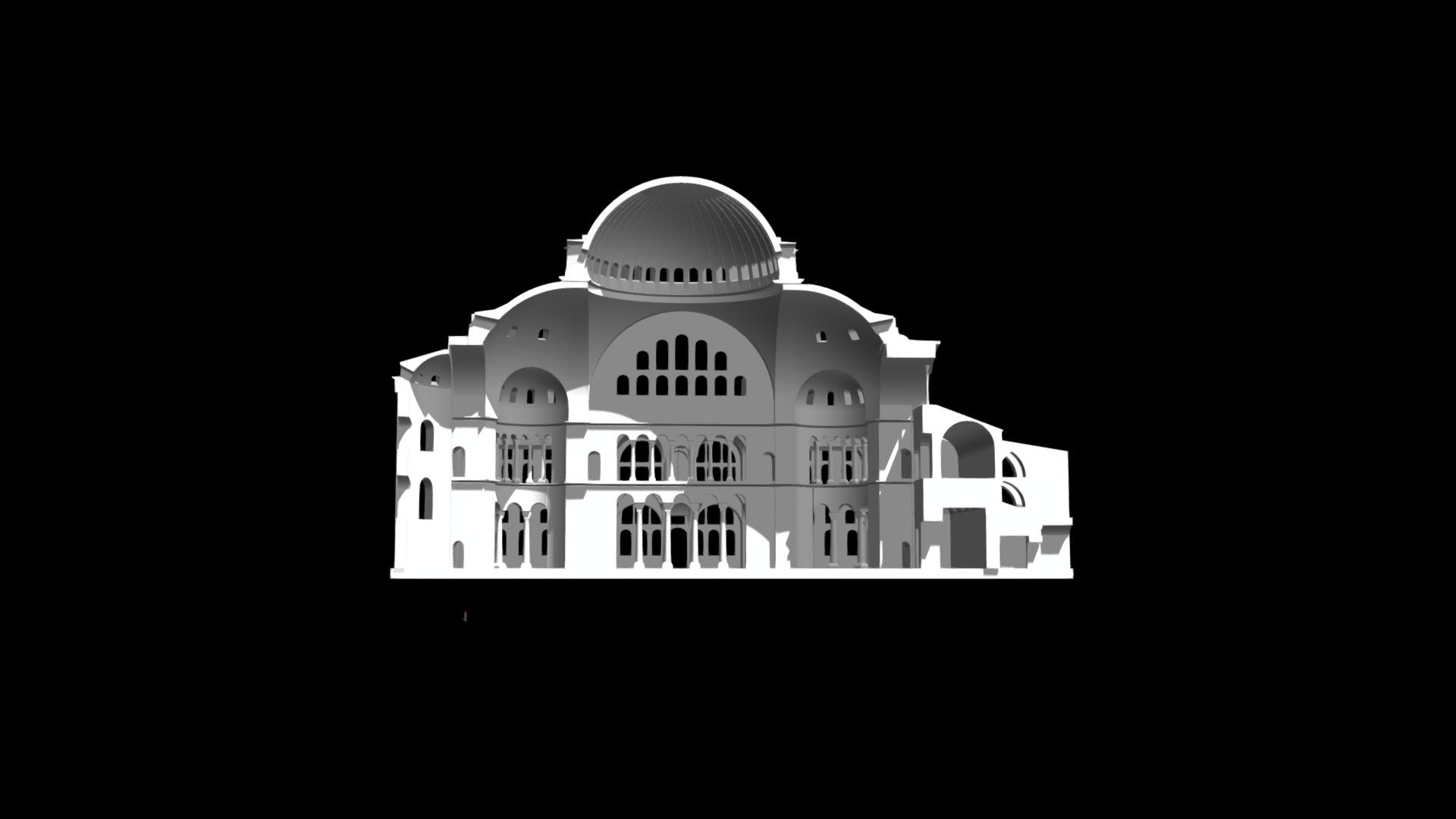 Hagia Sophia Section 3d model