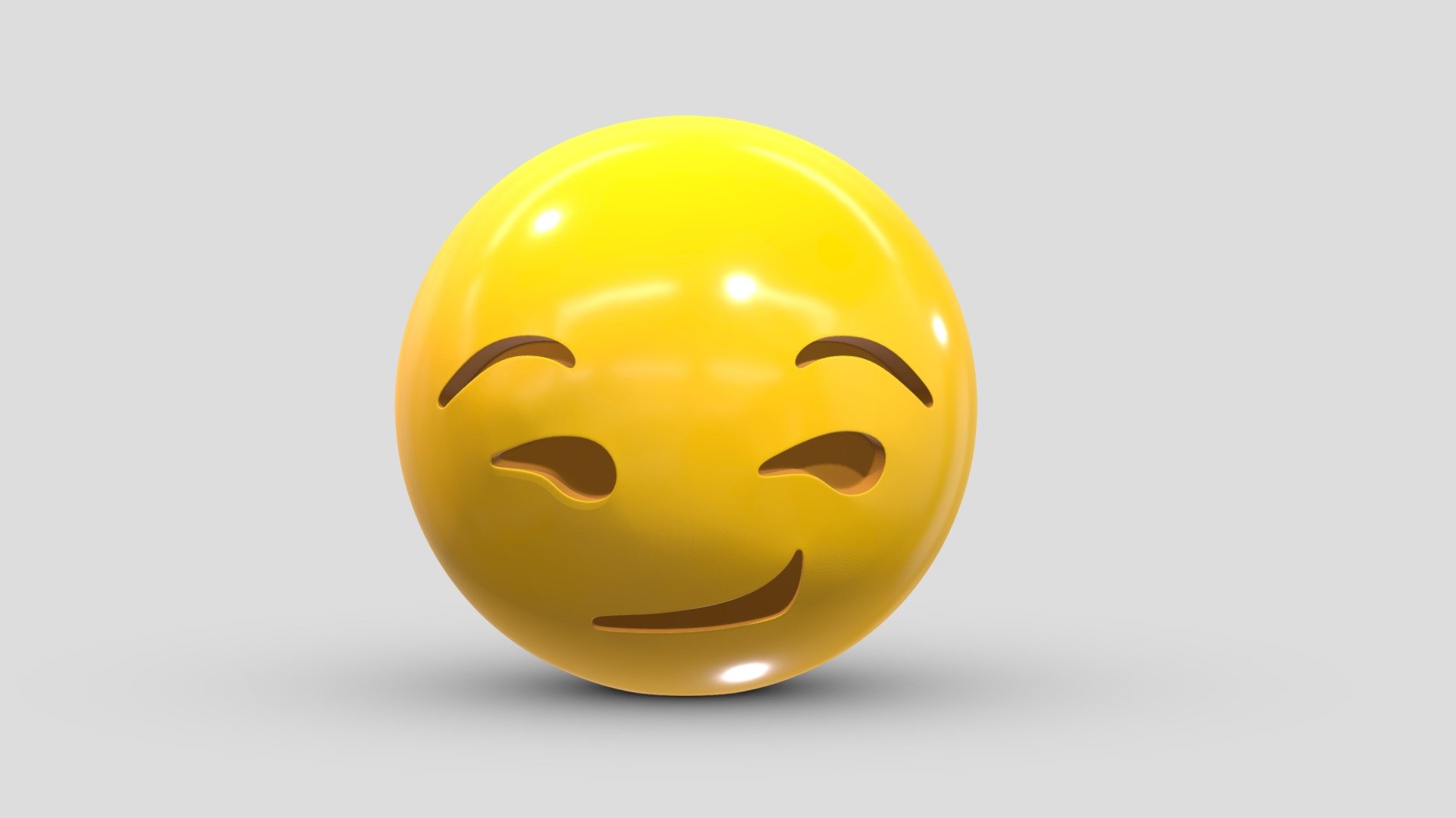 Apple Smirking Face 3d model