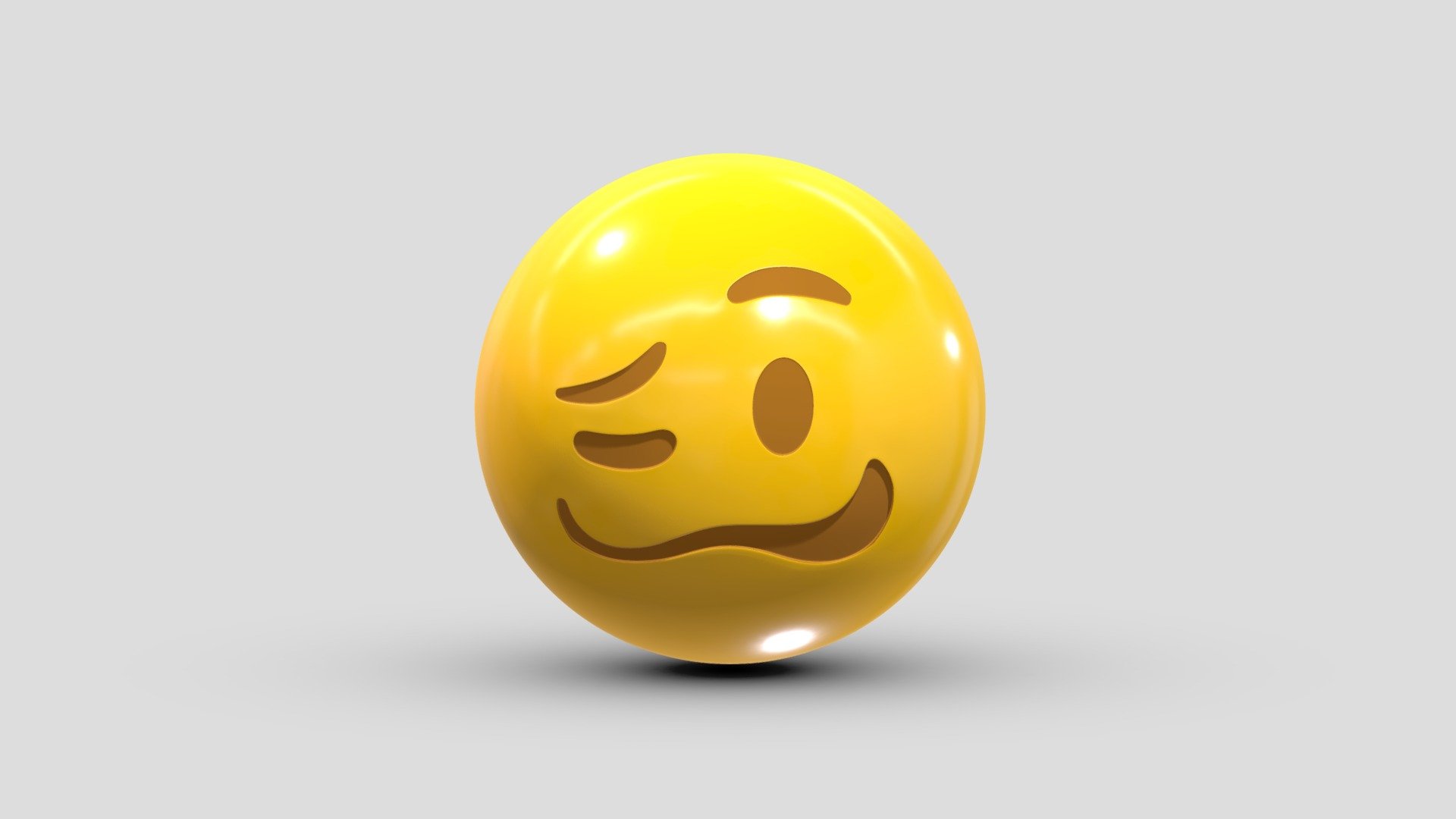 Apple Woozy Face 3d model