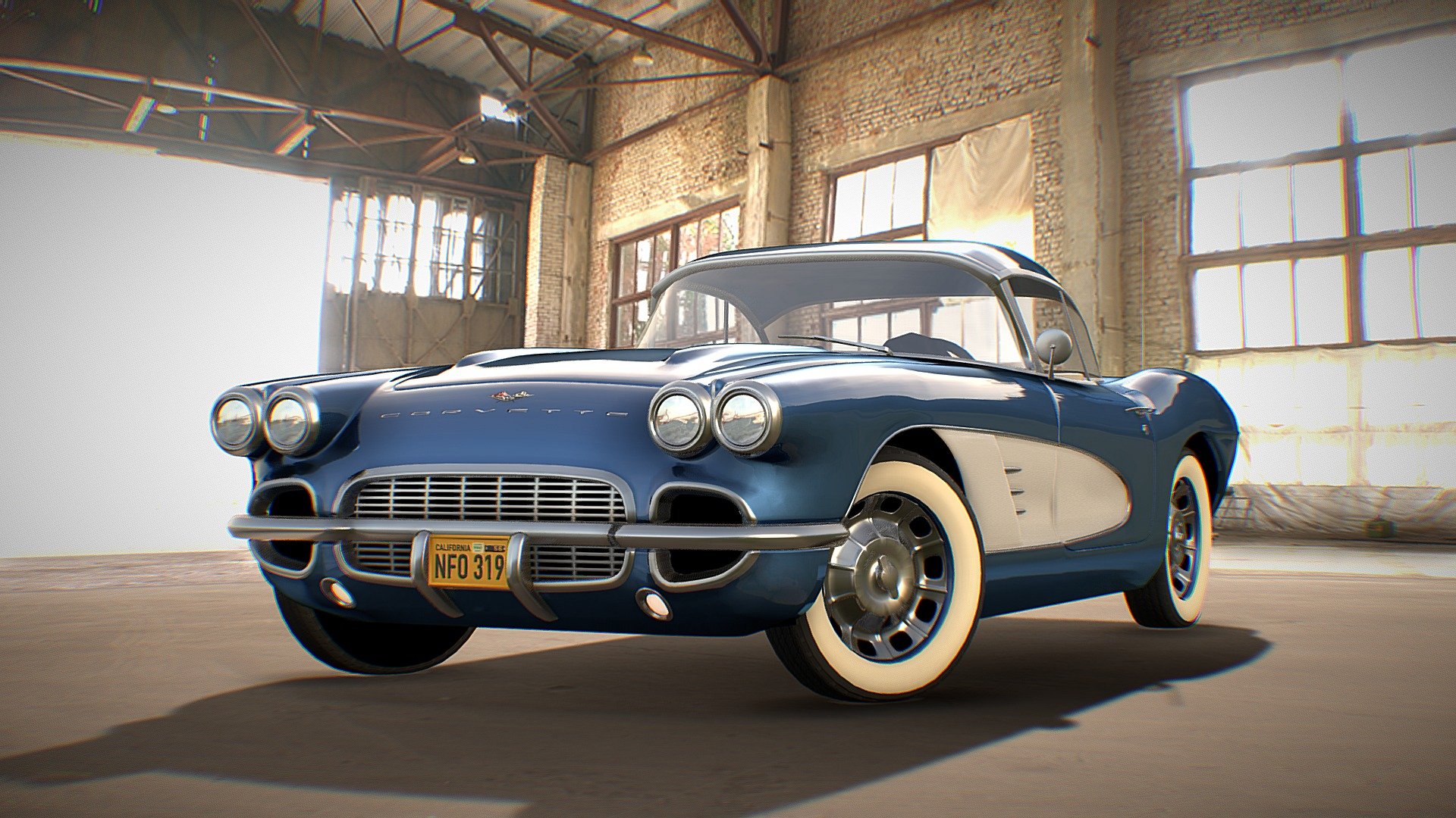 1961 Chevrolet Corvette 3d model