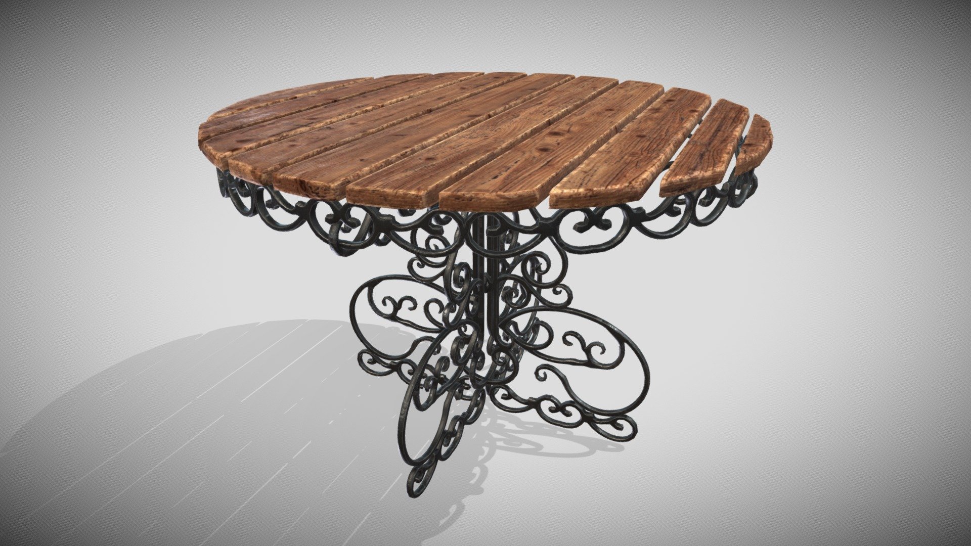 Garden Table 3d model