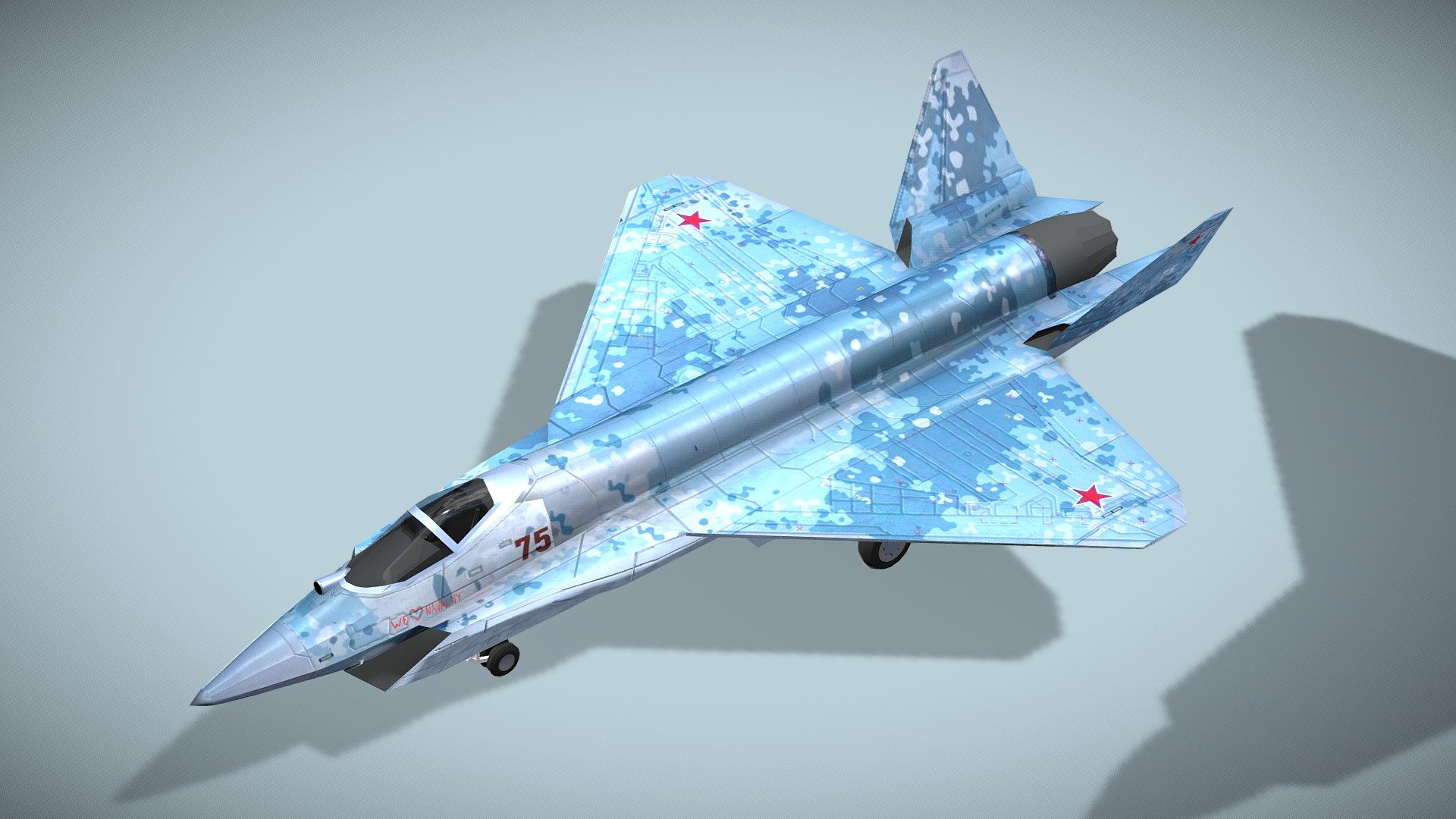 Sukhoi SU-75 Checkmate 3d model