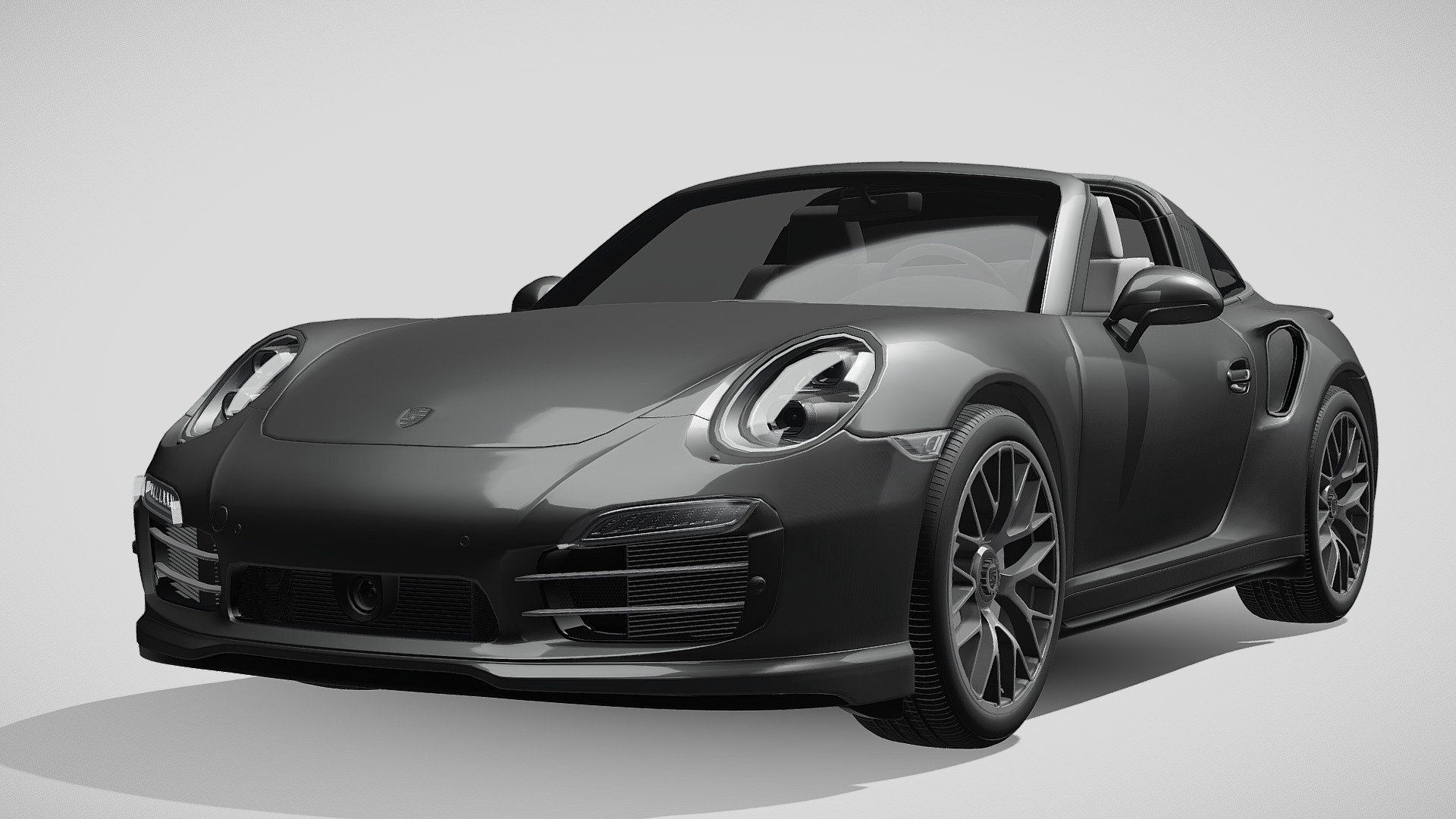 Porsche 911 Turbo S Targa 991 2016 3d model