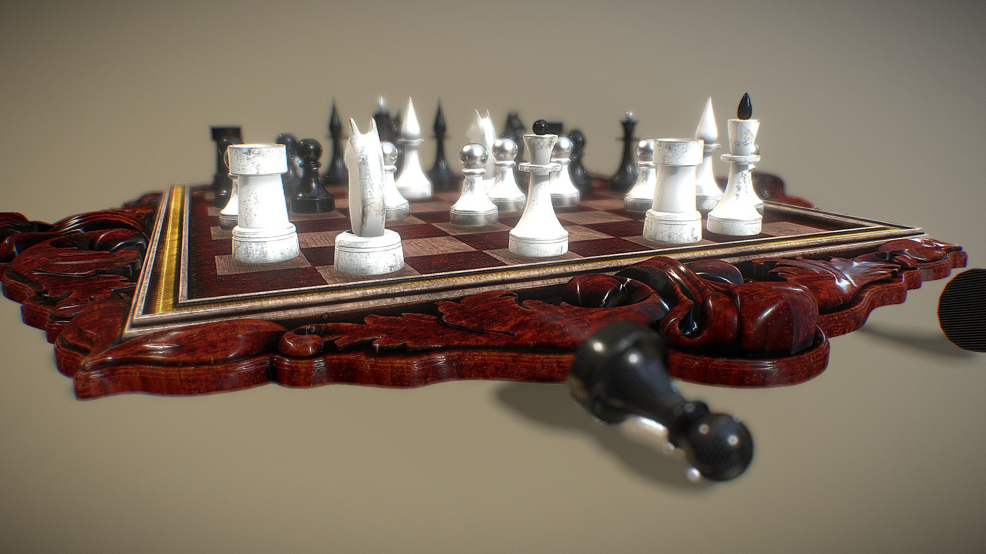 Chess Board 3d model