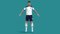 3D Rigged Mason Mount England Worldcup 2022