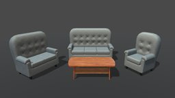 Sofa and table