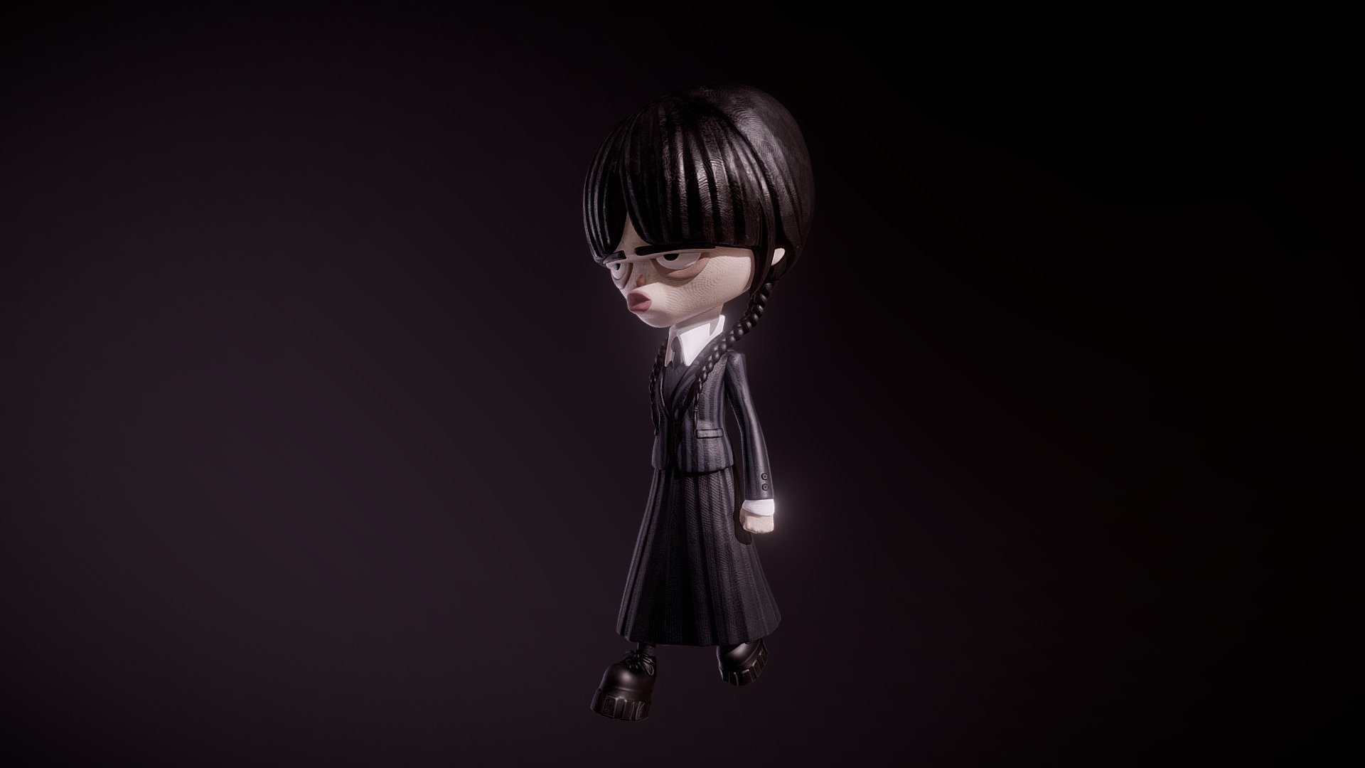 Wednesday Addams 3d model