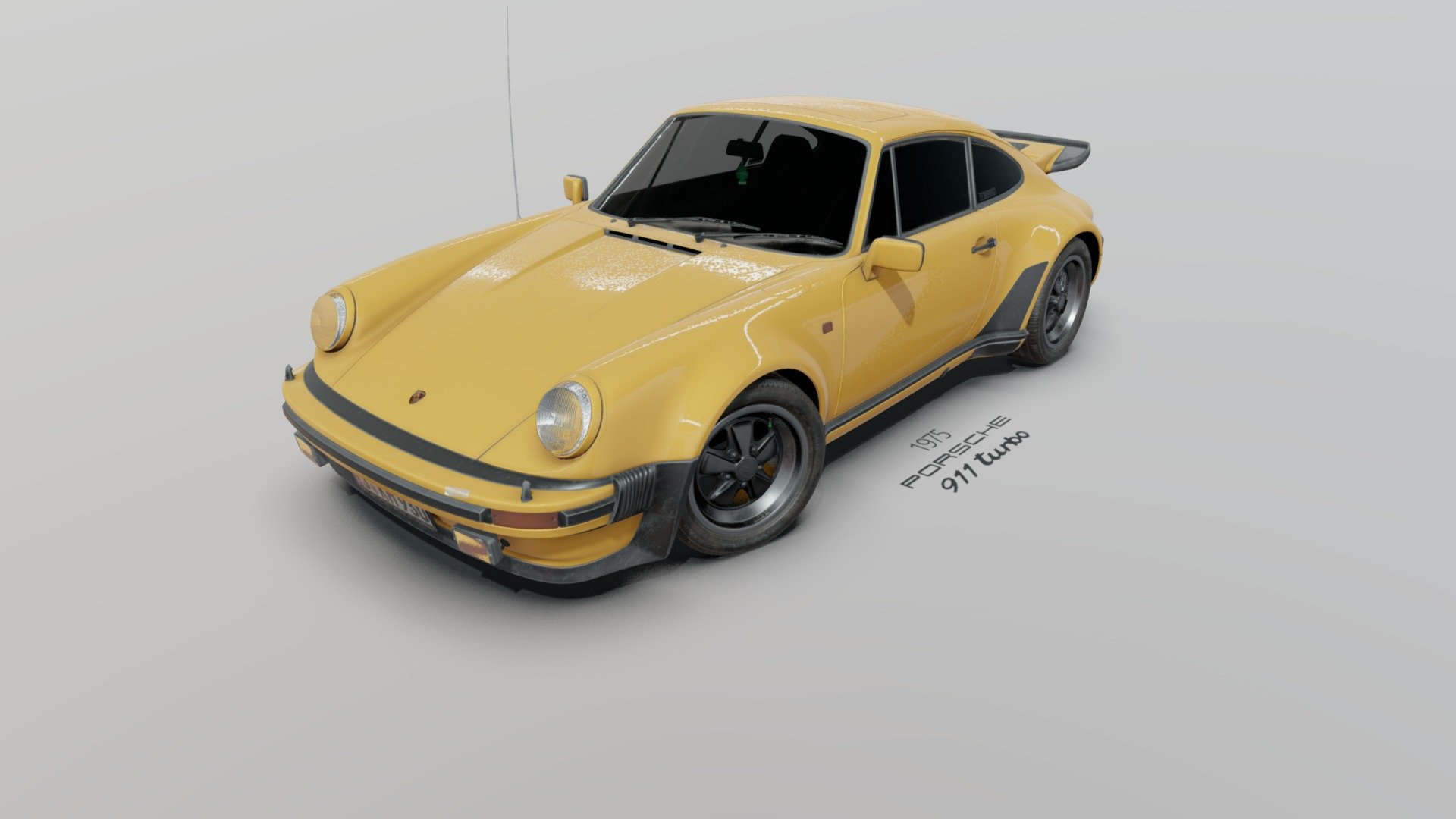 1975 Porsche 930 Turbo 3d model