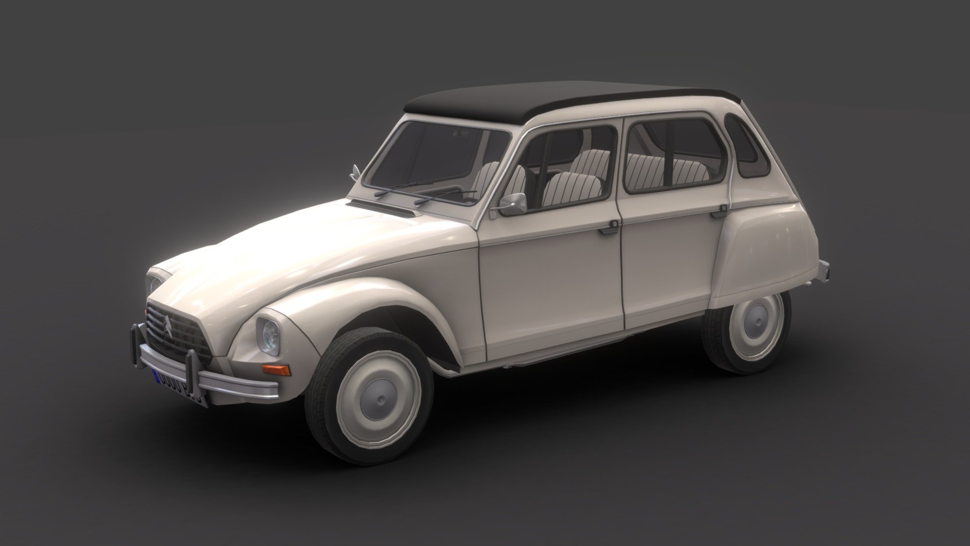 Citroen Dyane 6 3d model