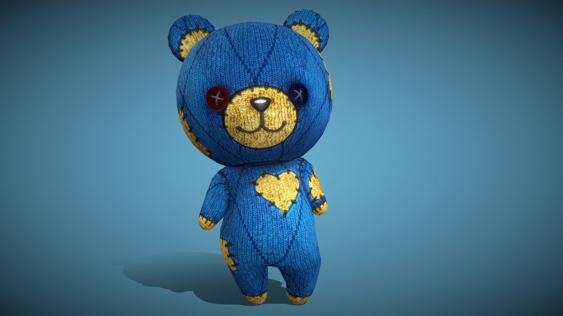 Plush Teddy Bear 3d model